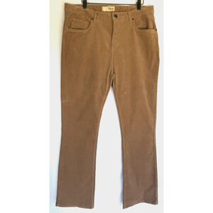 Hybrid Co Womens Flare Boot Corduroy Pants Size 36 x 31 Camel Western Barn Chore